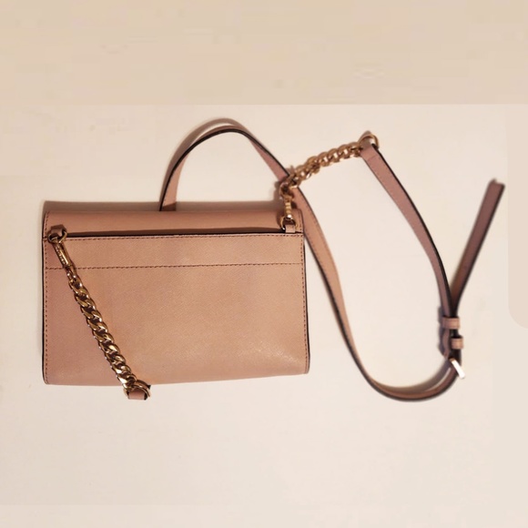 MICHAEL KORS JET SET TRAVEL SAFFIANO LEATHER CROSSBODY/CLUTCH - Picture 3 of 5